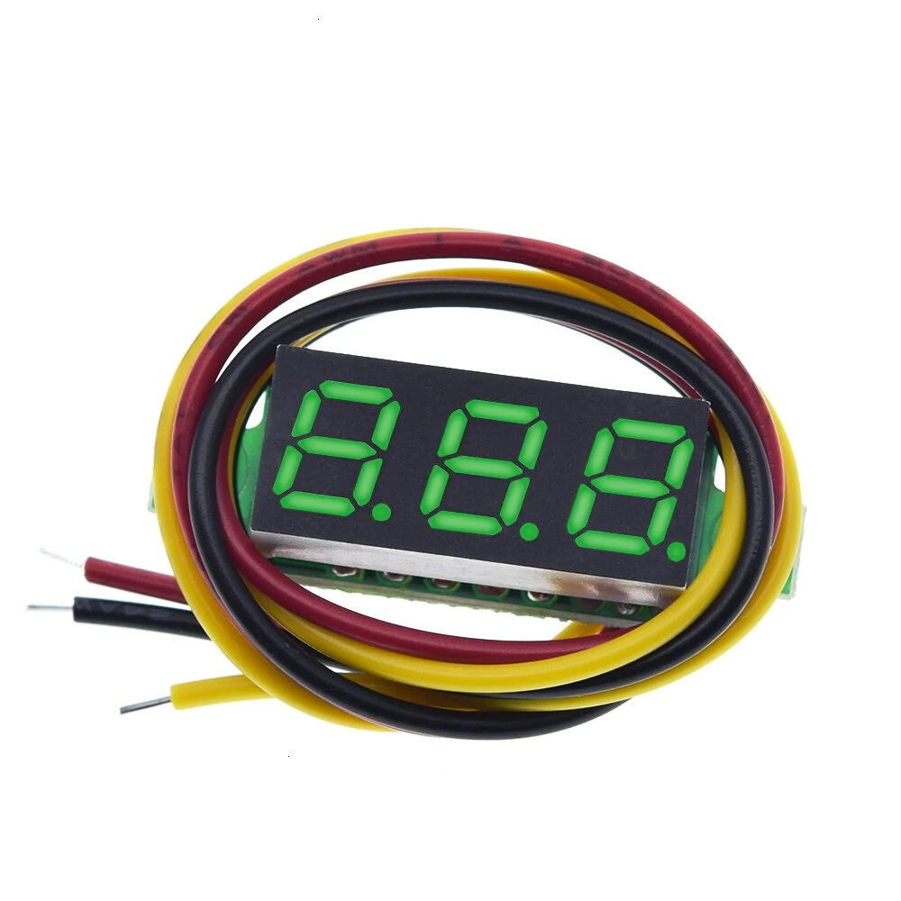 0.28 inch 3-wire Digital DC Voltmeter Head Digital Display Adjustable Three-wire DC0-100V Battery Voltmeter — view 4