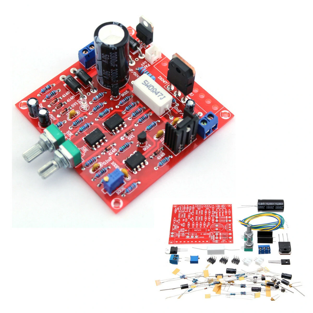 0-30V 2mA - 3A Adjustable DC Regulated Power Supply Module DIY Kit — view 2