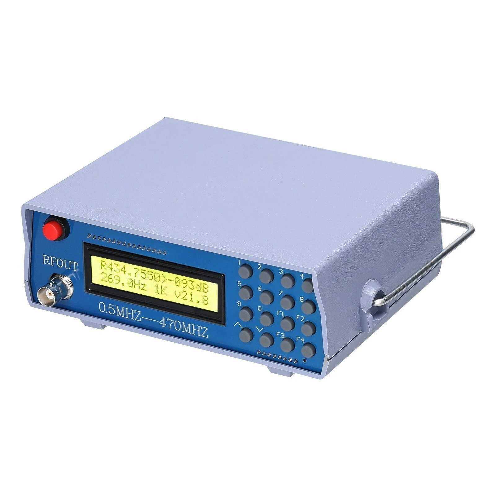 0.5M-470M Radio Frequency Signal Source Generator Practical Debugging Instrument Tester for Frequency Modulation Interphone Built-in 800Hz Tone Modulator — view 4