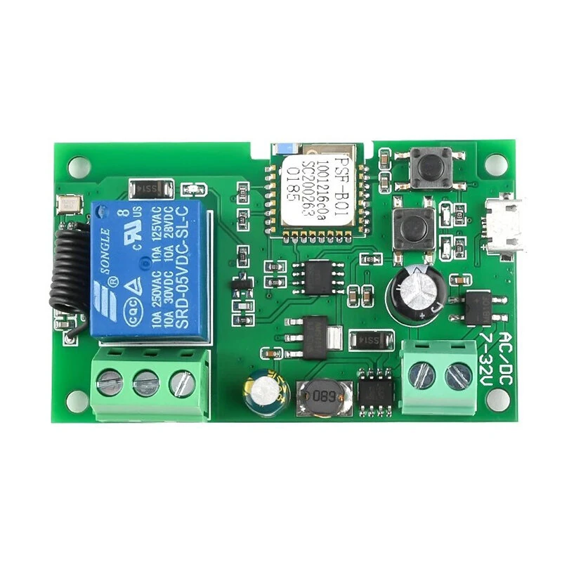 1 Channel Ewelink Wifi RF Switch Module Self-Locking DC 5V 7-32V Wireless APP Remote Control Alexa Googole Smart Home — view 2