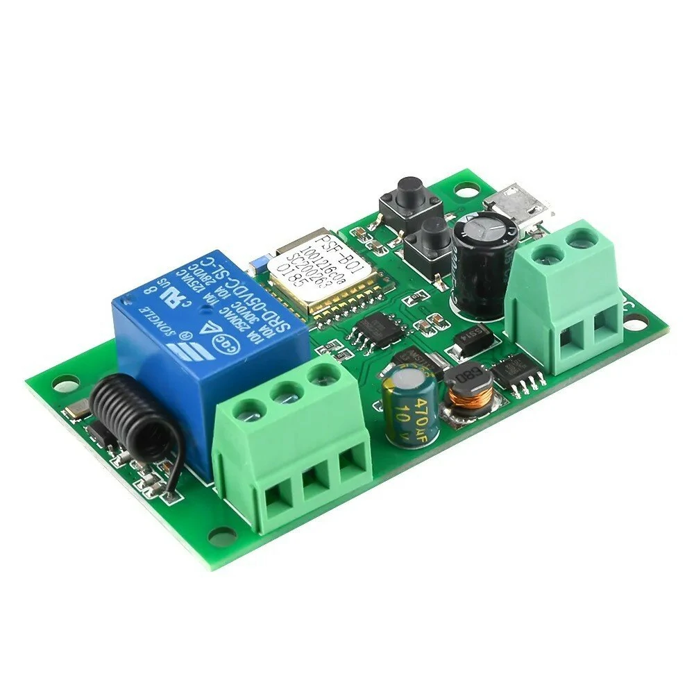 1 Channel Ewelink Wifi RF Switch Module Self-Locking DC 5V 7-32V Wireless APP Remote Control Alexa Googole Smart Home — view 3