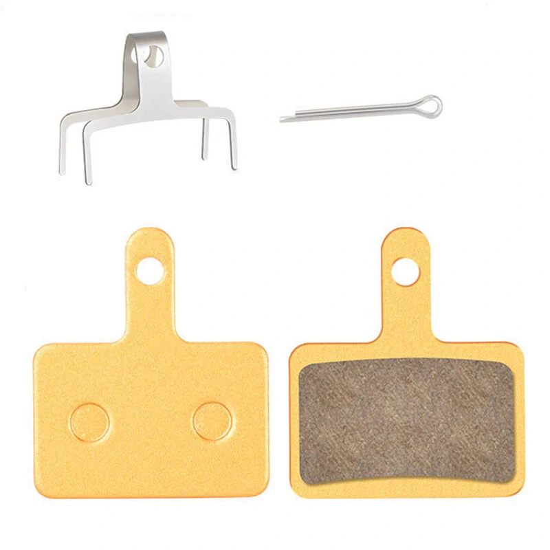 1 Pair of Bicycle Brake Pads All-Metal Copper Base Compact for Mountain Road Bike Brake Pad — view 2