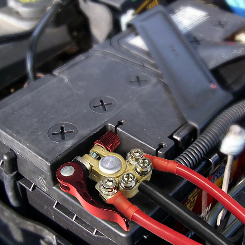 1 to 4 Quick Disconnect Car Cable  Terminal Connector Battery Post Clamp Terminal Screw Connection Truck Boat — view 5