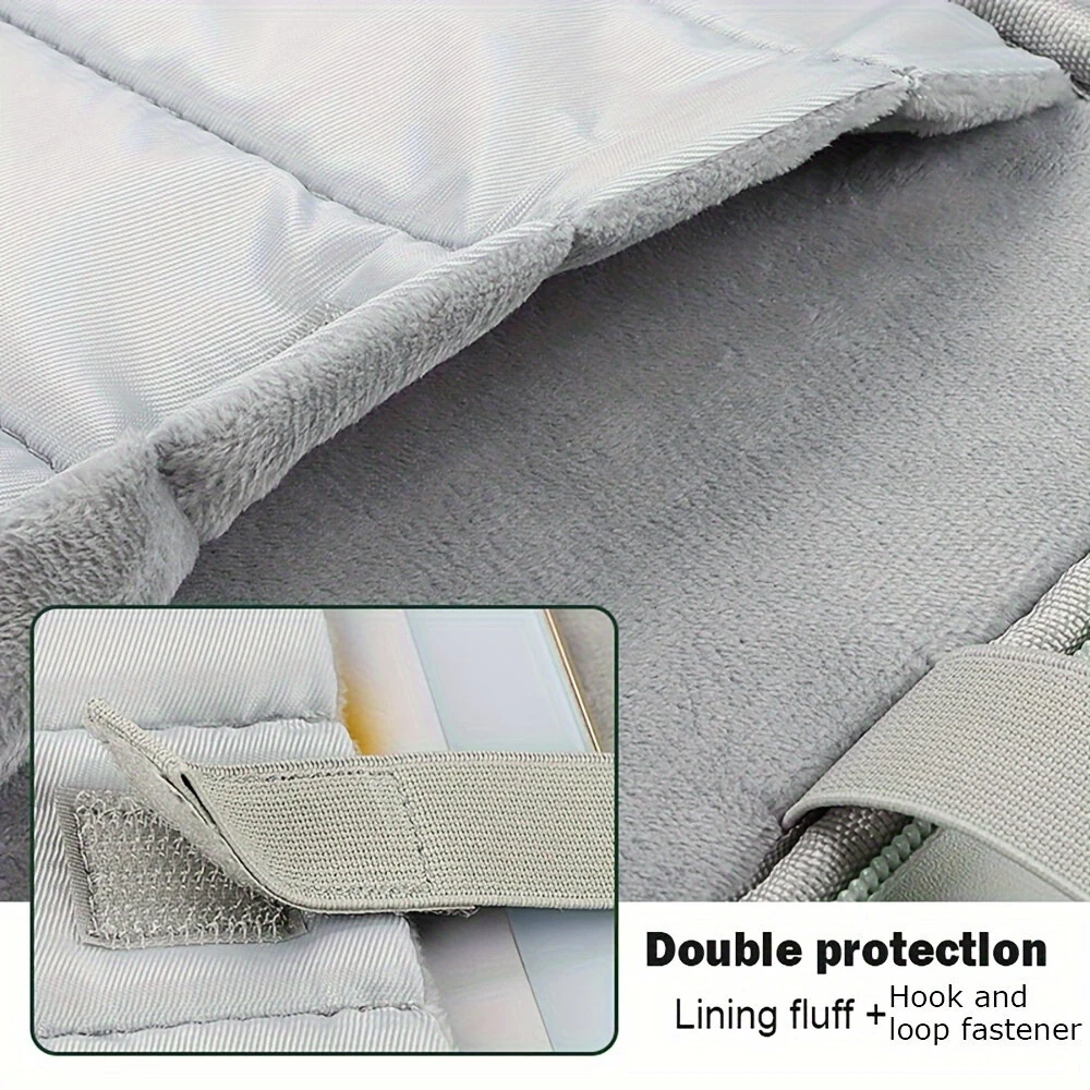 10.8''-13'' Laptop Storage Bag Portable Nylon Fabric Waterproof Dustproof Handbag Liner Bag Electronic Products Protective Carrying Case with Pocket — view 6