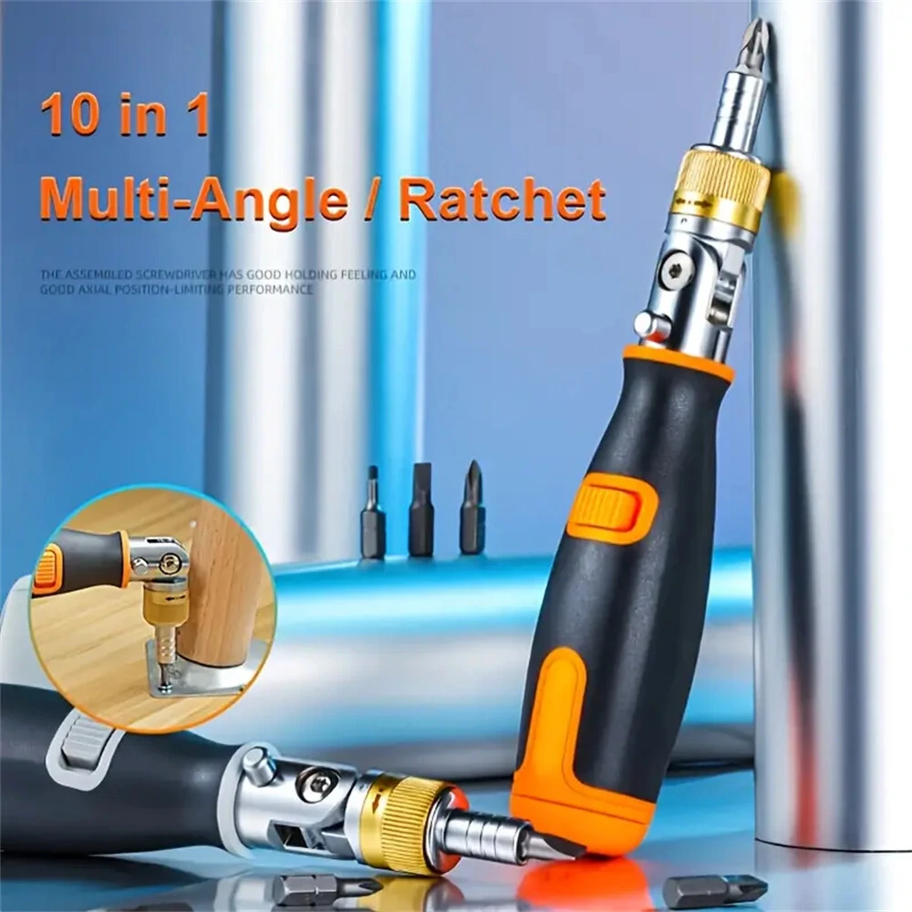 10 In 1 Hidden Batch Head Visseuse Multi-angle Ratchet Screwdriver Set Multi-function Screw Driver Kit — view 3