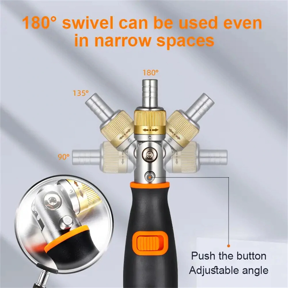 10 In 1 Hidden Batch Head Visseuse Multi-angle Ratchet Screwdriver Set Multi-function Screw Driver Kit — view 5