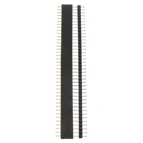 10 Pair 40 Pin Header 2.54mm Male Female SIL Socket Row Strip PCB Connector — view 6