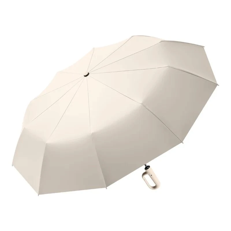 10 Ribs Fully Automatic Handle Umbrella 106cm Detachable Handle Reverse Opening UV Umbrella with Windproof Reflective Stripe Reverse Fold Umbrella Carabiner Travel — view 9