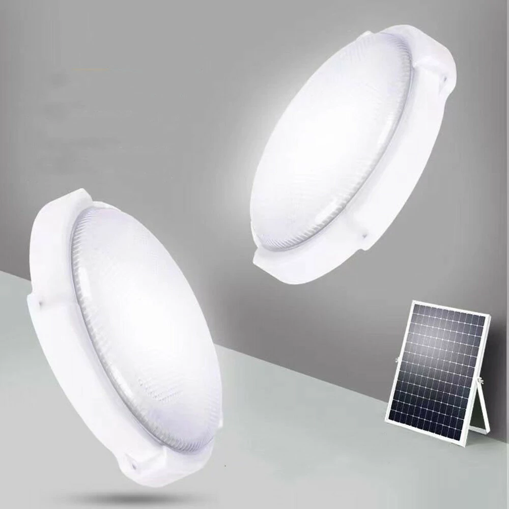 100/60W LED Solar Ceiling Light Pendant Light Outdoor Indoor Solar-Power Lamp With Line Corridor Light For Garden Decoration — view 7
