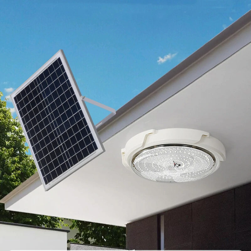 100/60W LED Solar Ceiling Light Pendant Light Outdoor Indoor Solar-Power Lamp With Line Corridor Light For Garden Decoration — view 9