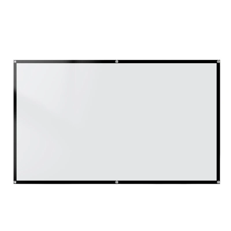 100/120 Inch Portable Foldable HD Projector Screen 16:9 Aspect Ratio Black Backing Outdoor Movie Screen for Home Theater Wide 160 Degree Viewing Angle Easy Installation — view 2