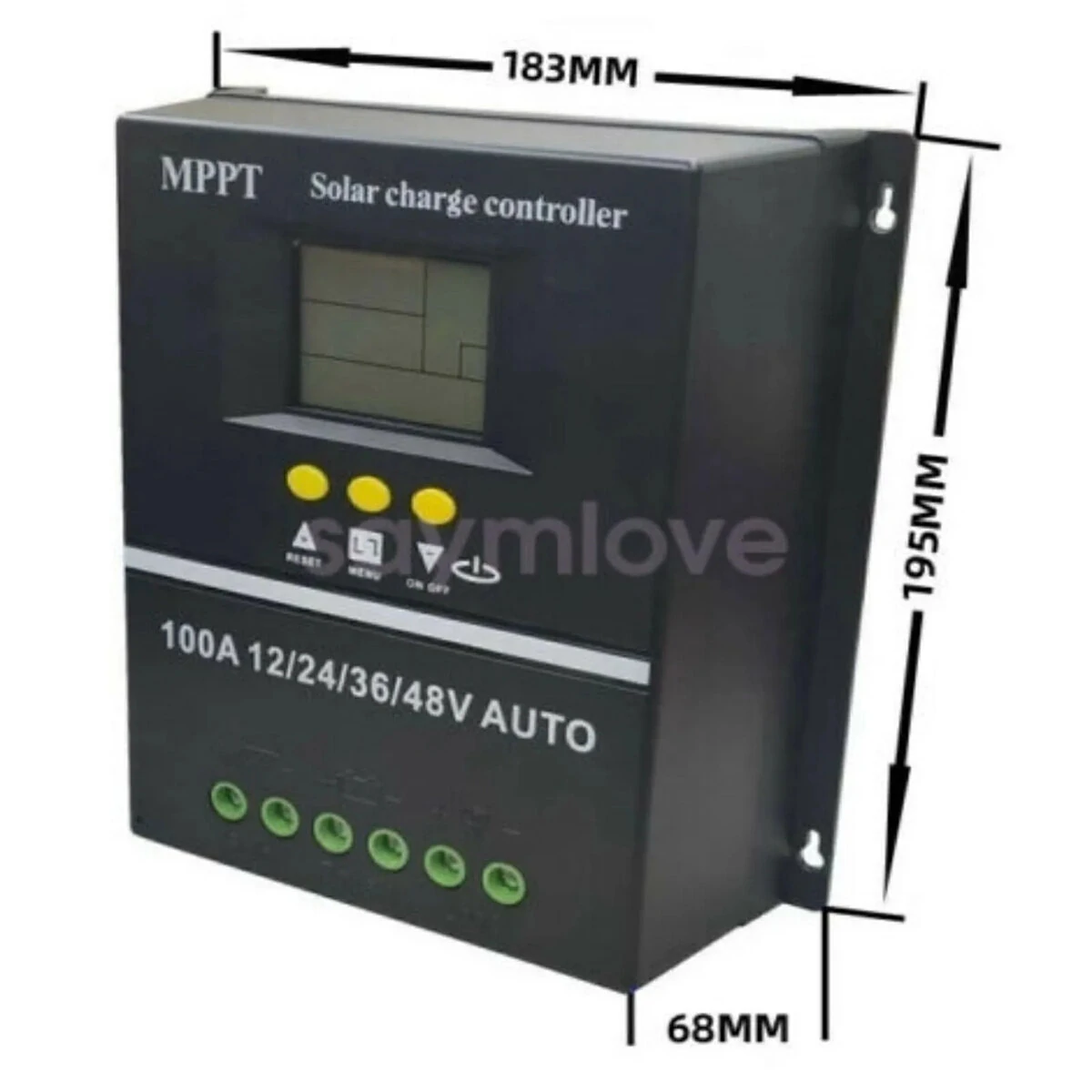 100A MPPT Solar Charge Controller 12V/24V/36V/48V Auto PV Solar Panel Charge — view 9