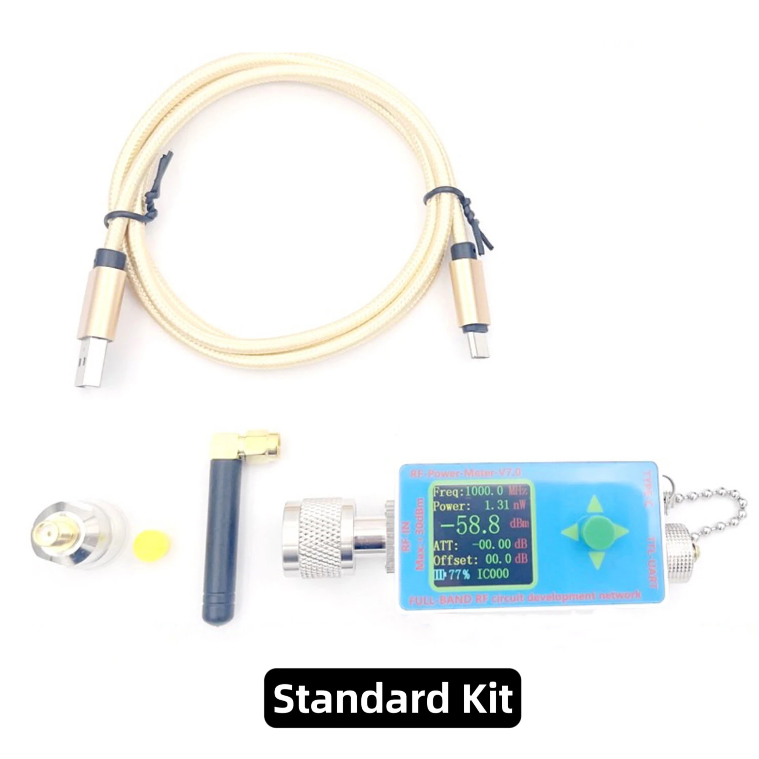 100K-10GHZ RF Power Meter V7 TYPE-C USB Communication Data Power TTL Serial Communication Software for Ham Radio Amplifier — view 9
