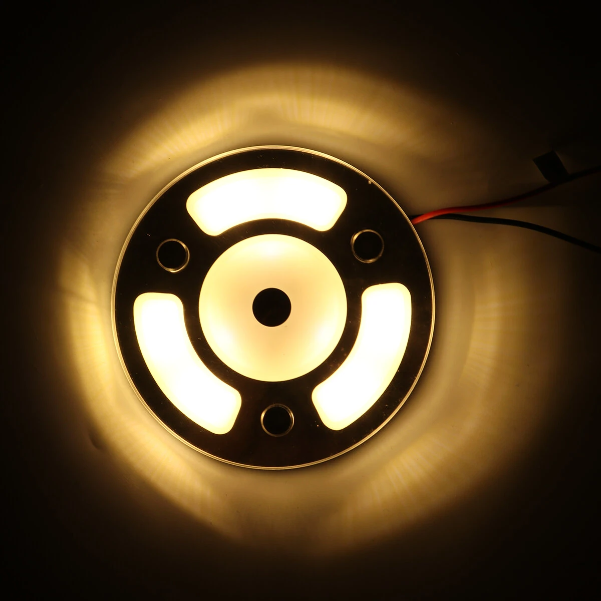 100mm Dimmable LED Reading Light Touch Dimmer Switch Blue+Warm White Day Night Car Roof Lamp for Caravan 10-30V — view 9