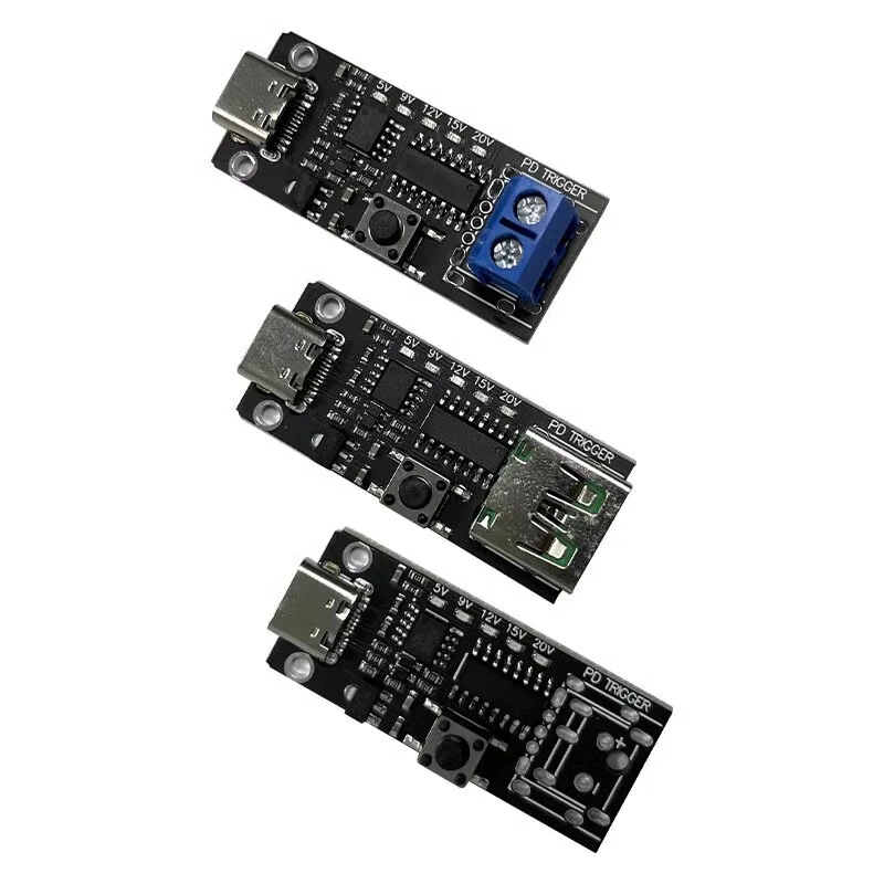 100W 5A Type-C Fast Charge Trigger Board Module PD/QC Decoy Board Fast Charge USB Type-C PD 2.0 3.0 Power Delivery Boost Module — view 4