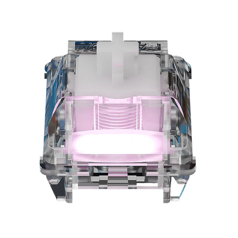 10/30/70Pcs Gateron Magnetic Jade Air Switch Set Hall Effect Linear Feel Transparent RGB Housing Adjustable Actuation Travel HiFi Sound — view 2