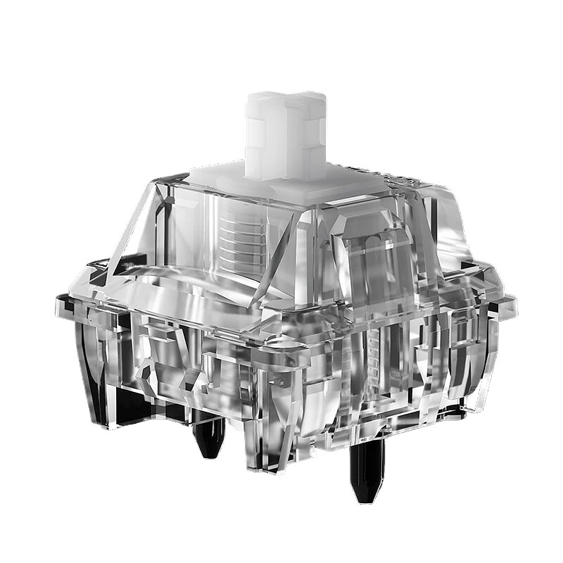 10/30/70Pcs Gateron Magnetic Jade Air Switch Set Hall Effect Linear Feel Transparent RGB Housing Adjustable Actuation Travel HiFi Sound — view 3