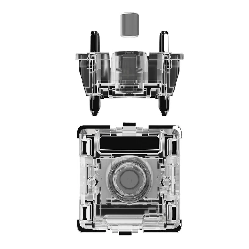 10/30/70Pcs Gateron Magnetic Jade Air Switch Set Hall Effect Linear Feel Transparent RGB Housing Adjustable Actuation Travel HiFi Sound — view 6