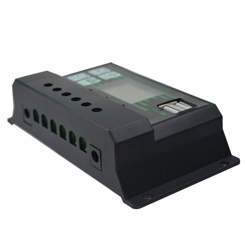 10A-100A LCD Solar Controller Dual USB DC Port Current Solar Charge Cotroller — view 5