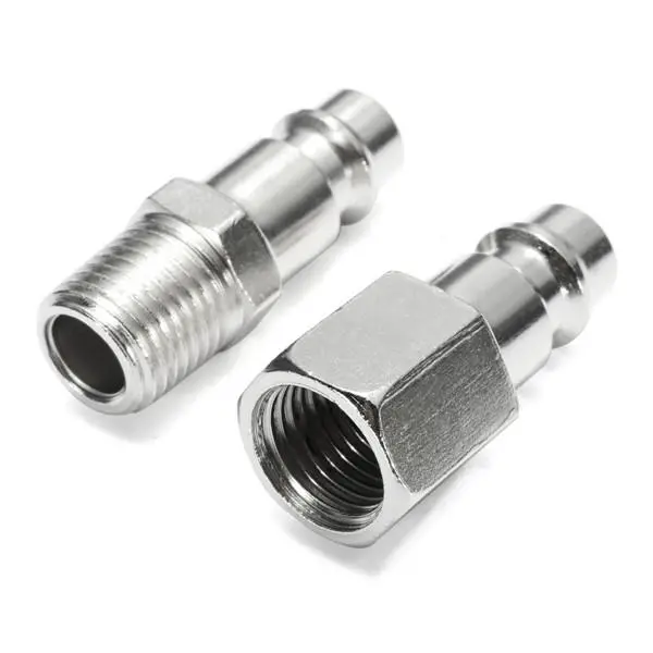 10pcs 1/4inch Male/Female BSP Adapter Compressed Air Quick Coupling Hose — view 3