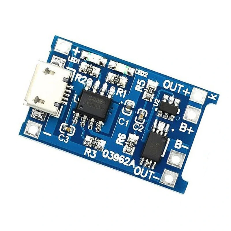 10pcs 5V 1A 18650 TP4056 Lithium Battery Charger Module Charging Board with Protection Dual Functions 1A Li-ion — view 4