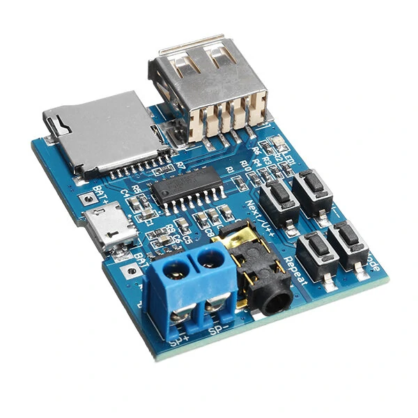 10Pcs MP3 Lossless Decoder Board With Power Amplifier Module TF Card Decoding Player — view 2