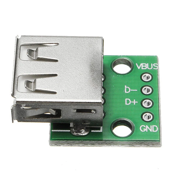 10Pcs USB 2.0 Female Head Socket To DIP 2.54mm Pin 4P Adapter Board — view 11
