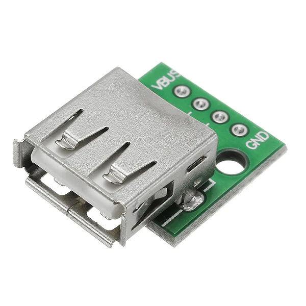 10Pcs USB 2.0 Female Head Socket To DIP 2.54mm Pin 4P Adapter Board — view 2
