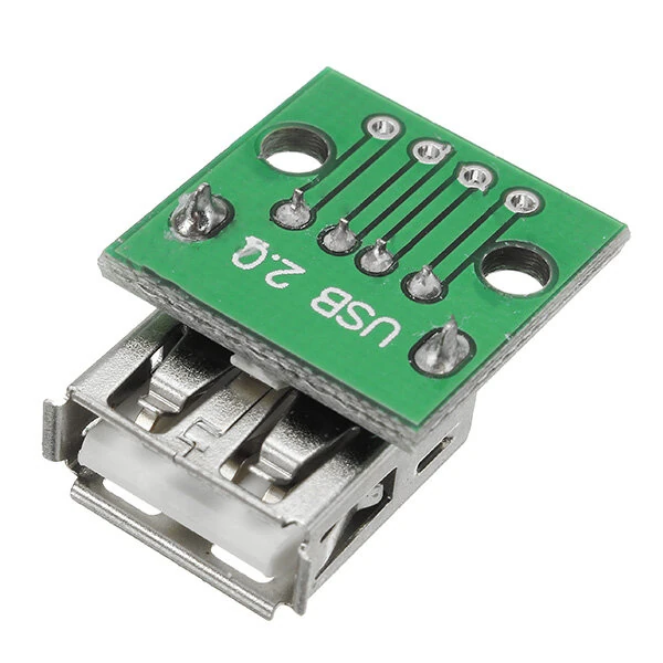 10Pcs USB 2.0 Female Head Socket To DIP 2.54mm Pin 4P Adapter Board — view 5