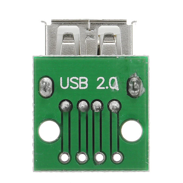 10Pcs USB 2.0 Female Head Socket To DIP 2.54mm Pin 4P Adapter Board — view 7