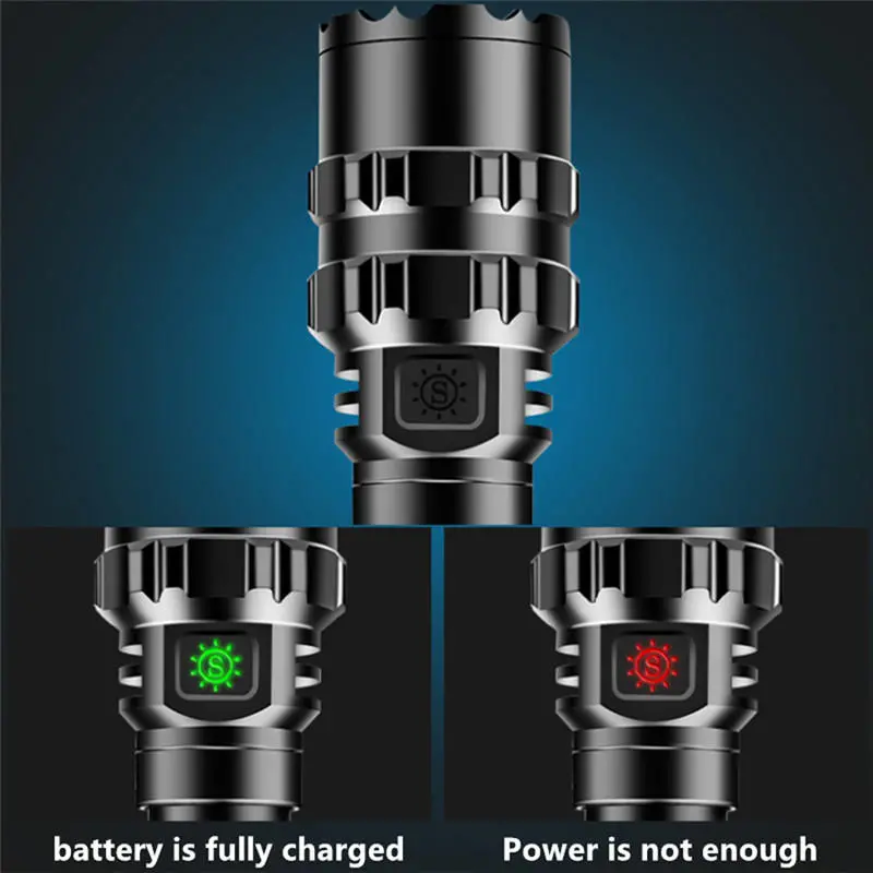 10pcs XANES 1102 L2 5Modes 1600 Lumens USB Rechargeable Camping Hunting LED Flashlight 18650 — view 7