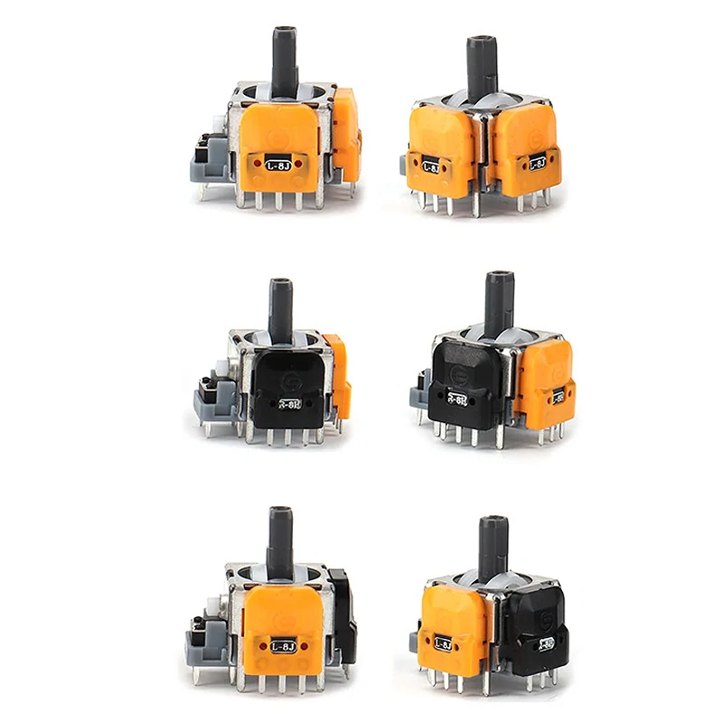10Pcs/Pack Replacement Hall Effect Joystick 3D Analog Sensor ThumbStick for PS5/PS4/Xbox One Controller Repair Parts Accessory — view 2