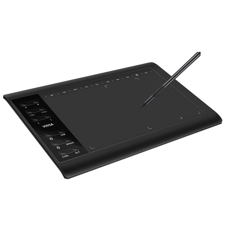 10x6 Inch Professional Graphics Drawing Tablet 12 Express Keys with for Mac Windows for Painting Designing Online Course — view 5