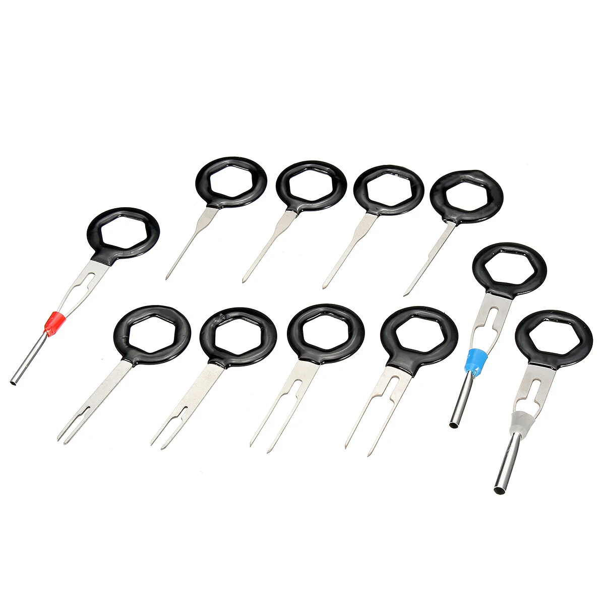 11PCS Terminal Removal Tool Kit High Quality Aluminum Wiring Connector Pin Release Extractor for Car Repair Maintenance — view 5