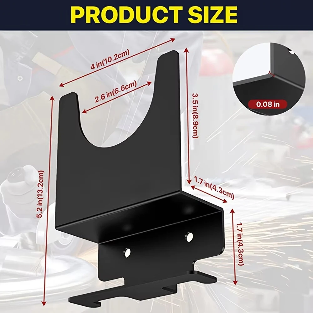 1/2 PCS Angle Grinder Holder Angle Grinder Stand Tool Wall mount Bracket for 5inch Grinder Angle Grinder Storage Rack — view 7