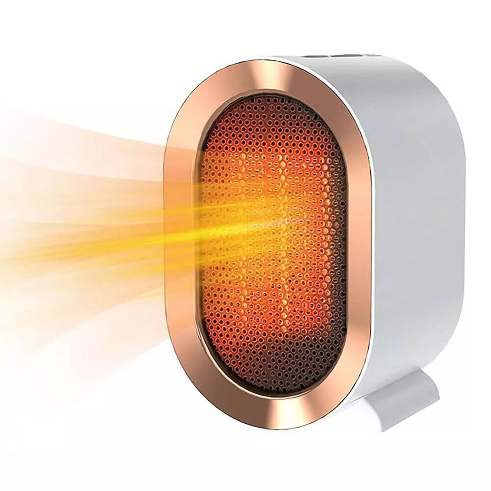 1200W Ceramic Space Heater Flame Retardant Compact Design Overheating Protection Portable Electric Heater for Desk Small Room Office Winter — view 3