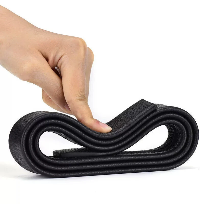 120cm PU Leather Auto Buckle Men's Belt Business Casual Classic Waistband Versatile Trend Male Pants Belt — view 3