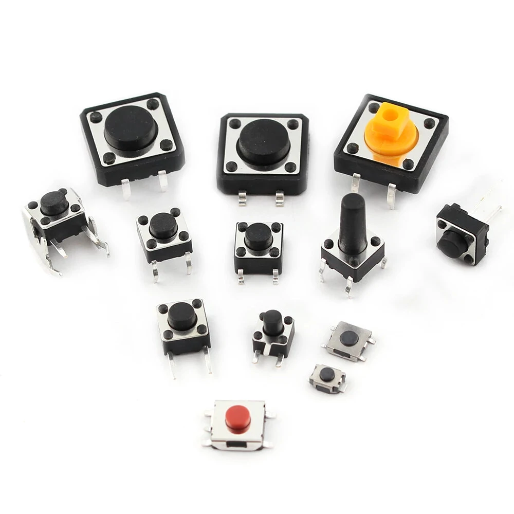 125pcs/Lot Touch Switch/Micro Switch /Push Buttons Switches 25 Types Assorted Kit 2*4/3*6/4*4/6*6 for DIY Tool Package — view 4