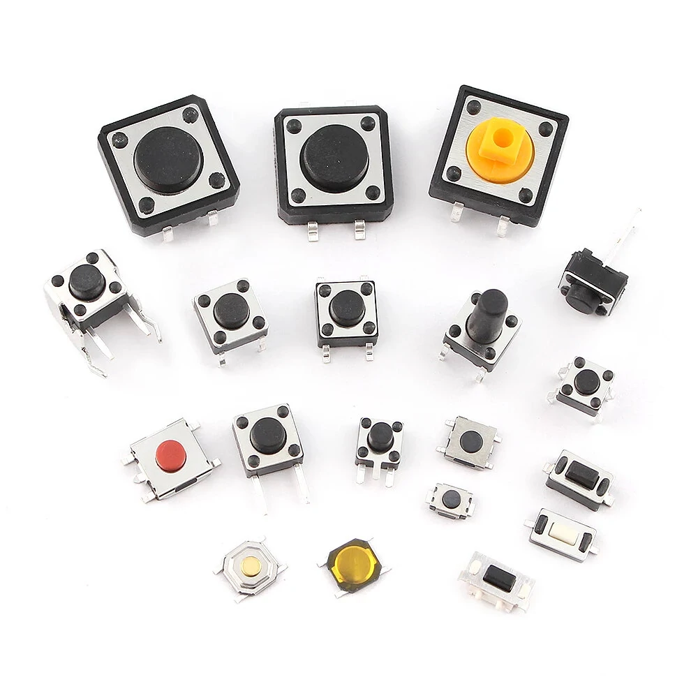 125pcs/Lot Touch Switch/Micro Switch /Push Buttons Switches 25 Types Assorted Kit 2*4/3*6/4*4/6*6 for DIY Tool Package — view 5
