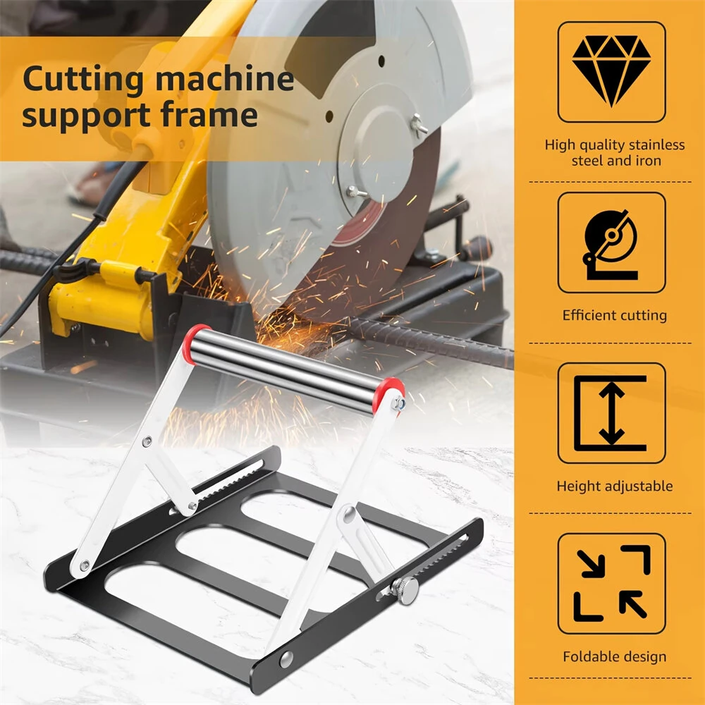 1/2pcs 55-135mm Multifunctional Cutting Machine Material Rack Height Adjustable Tripod Auxiliary Support Bracket — view 3
