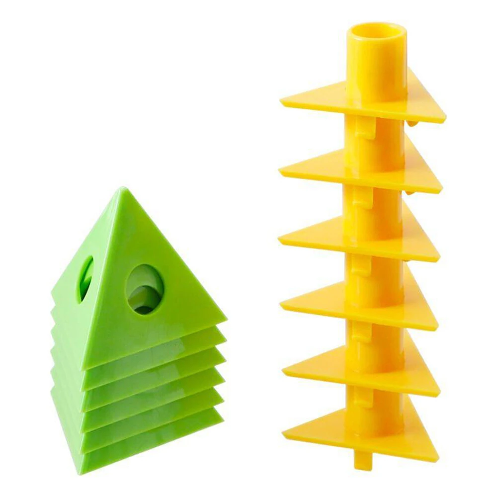 12PCS 6-Set PVC Triangle Paint Brackets for Woodworking Dual-Use Design Compact and Portable DIY Painting Essential Tool — view 3