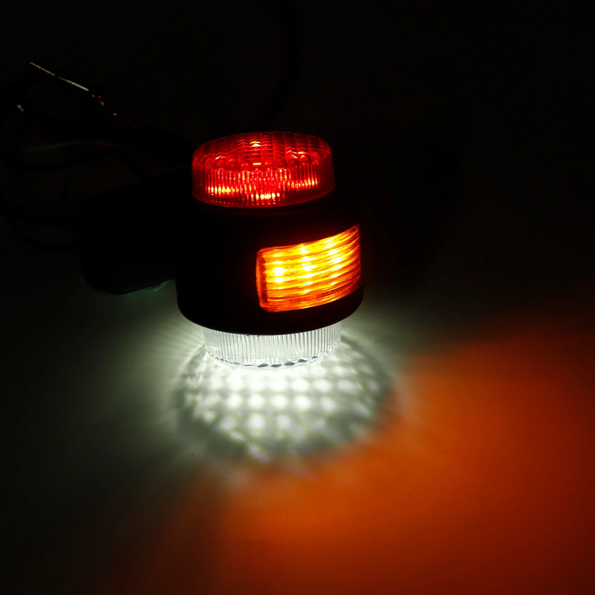12V-24V 11 LED Double Side Marker Light Indicator Lamp Rubber Outline For Traile — view 8