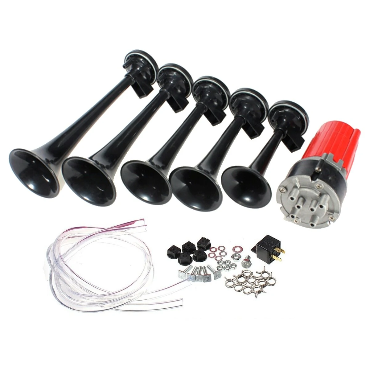 12V 5 Trumpet Musical Dixie Car Air Horn Dukes of Hazzard For Car Truck Boat — Pricio