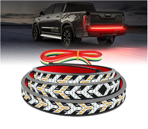 12V Car Brake Turn Signal Trunk SUV RV Flexible LED Strip Light Tail Reverse Lights for Jeep Container Cargo Pickup Bakkie — Pricio