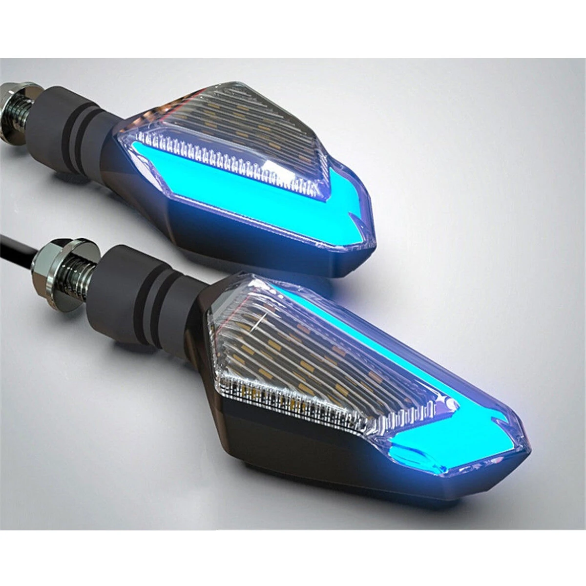 12V Motorcycle LED Turn Signal Lights Running Daytime Light Brightness DRL — view 3