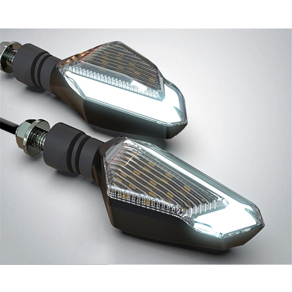 12V Motorcycle LED Turn Signal Lights Running Daytime Light Brightness DRL — view 4