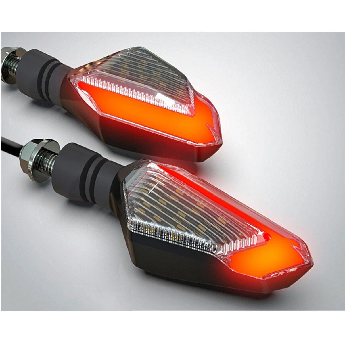 12V Motorcycle LED Turn Signal Lights Running Daytime Light Brightness DRL — view 5