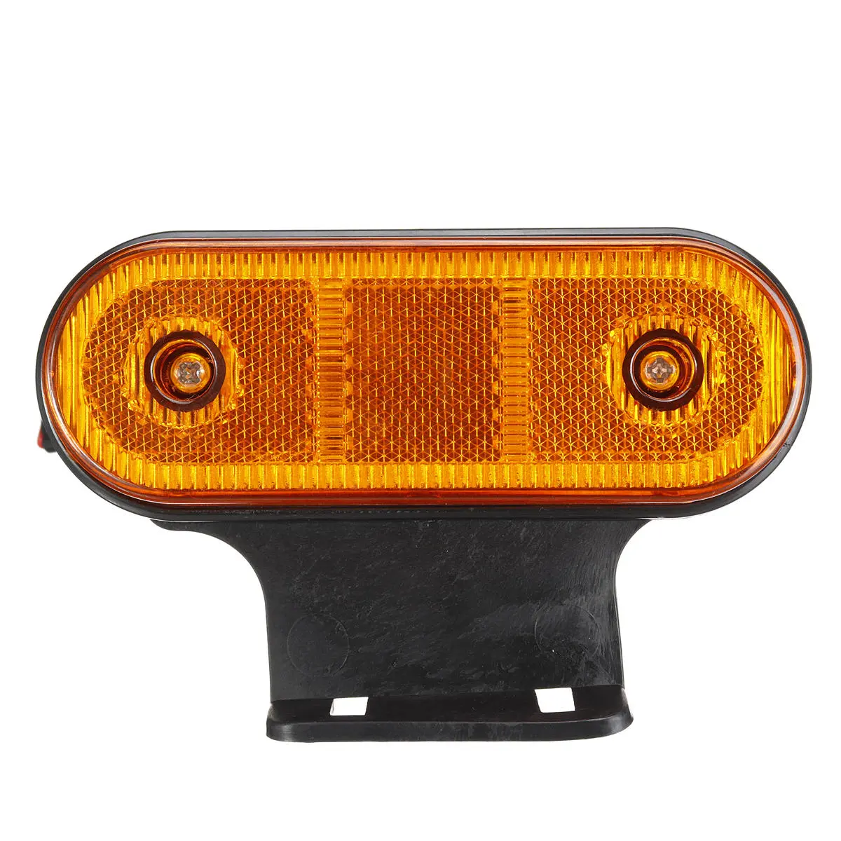 12V/24V 20 LED Side Marker Lights Reflector Lamp Amber With Bracket For Truck Tr — view 2