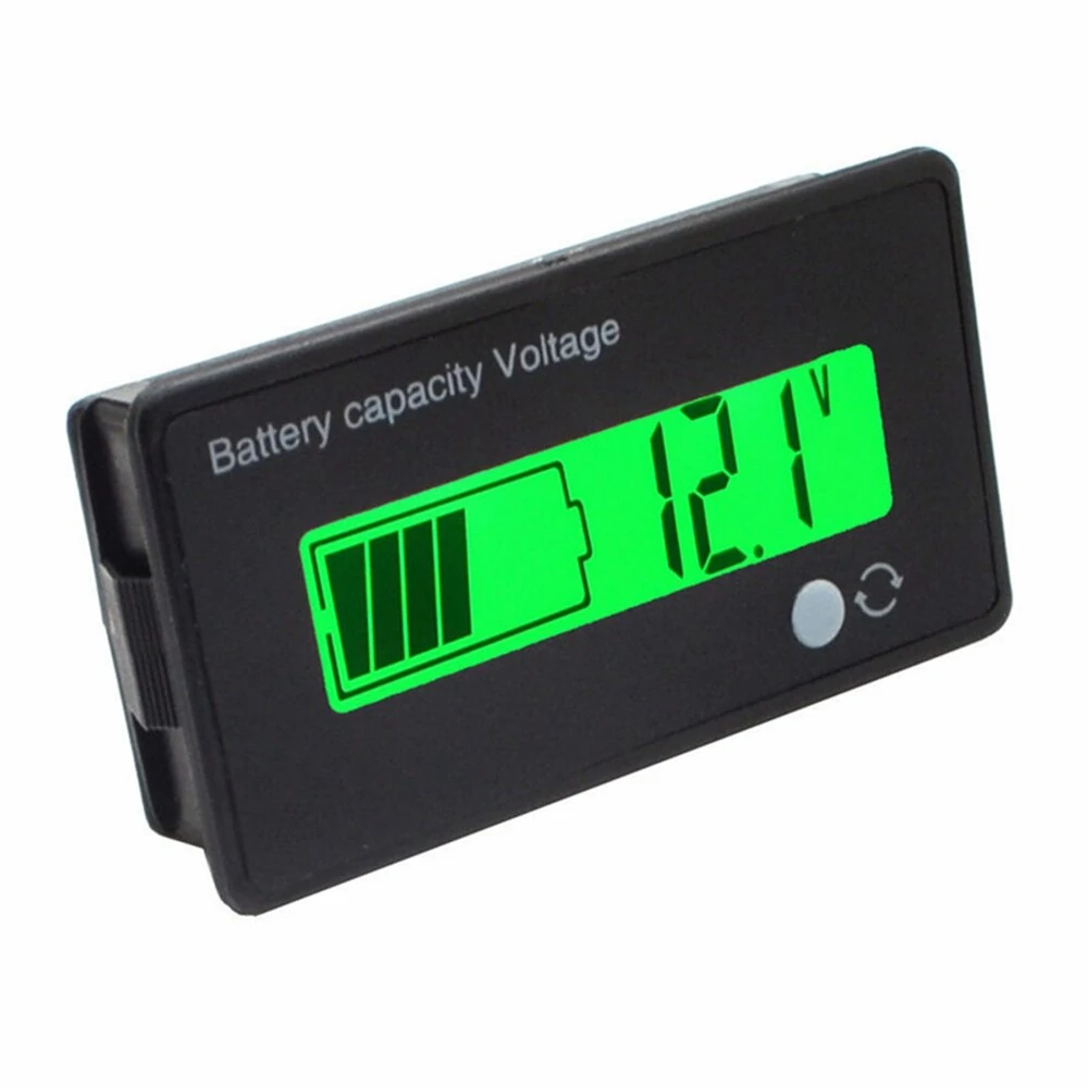 12V/24V/36V/48V 8-70V LCD Acid Lead 3.7V Lithium Battery Capacity Indicator Digital Voltmeter — view 2
