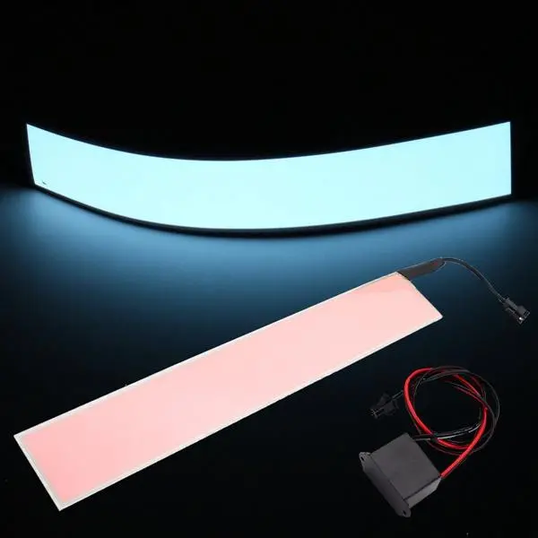12x2 Inch 12V Flexible Electroluminescent Tape EL Panel Backlight Decorations Light with Inverter — view 8